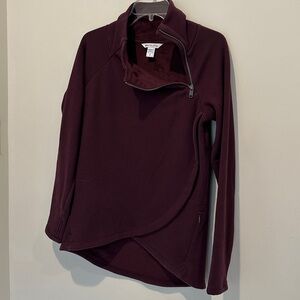 Athleta Cozy Karma Mock Neck Side Zip Pullover